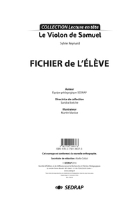 VIOLON DE SAMUEL - FICHIER