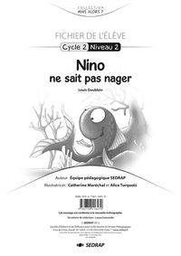 NINO NE SAIT PAS NAGER - FICHIER CP