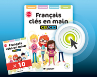 Français clé en main CE1/CE2, 10 manuels + version interactive
