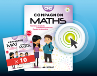 Compagnon maths CM2, 10 manuels papier + version interactive