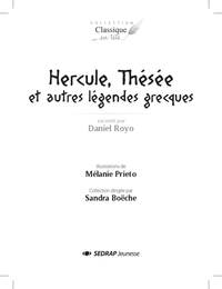 HERCULE, THESEE ET AUTRES LEGENDES GRECQUES LE FICHIER