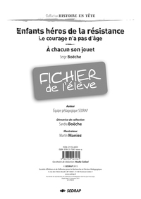 ENFANTS HEROS DE LA RESISTANCE - FICHIER