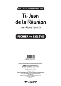 TI' JEAN DE LA REUNION - FICHIER PEDAGOGIQUE