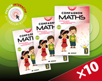 Compagnon maths CP, 10 manuels papier + version interactive