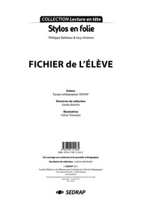 STYLOS EN FOLIE - LE FICHIER