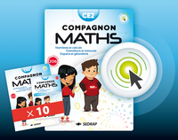 Compagnon maths CE2, 10 manuels papier + version interactive