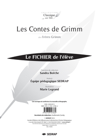 LES CONTES DE GRIMM- FICHIER PEDAGOGIQUE