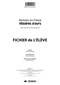 HISTOIRES D'OURS - FICHIER