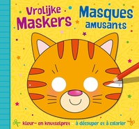 Masques amusants - à découper et à colorier