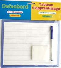 TABLEAU D'APPRENTISSAGE AVEC FEUTRE ET EPONGE (EFFACABLE)