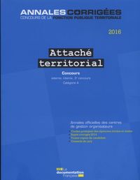 Attaché territorial 2016-concours externe,interne,3e concours-categorie a