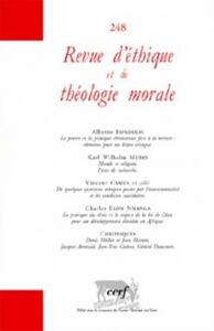 REVUE D'ETHIQUE ET DE THEOLOGIE MORALE 248
