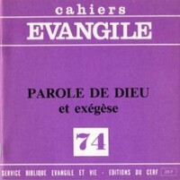 CE-74 - Parole de Dieu et exégèse