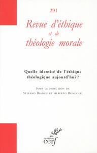 REVUE D'ETHIQUE ET DE THEOLOGIE MORALE NUMERO 291HS N13