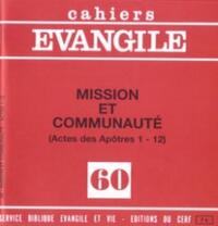 Cahiers Evangile n60 - Mission et communauté