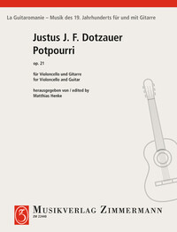 LA GUITAROMANIE - POT-POURRI - I. OP. 21. CELLO AND GUITAR.