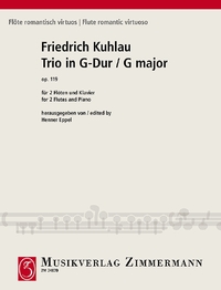 FLOTE ROMANTISCH VIRTUOS - TRIO EN SOL MAJEUR - OP. 119. 2 FLUTES AND PIANO.