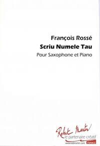 SCRIU NUMELE TAU --- SAXOPHONE ET PIANO