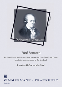 CINQ SONATES - FLUTE (OBOE) AND GUITAR.