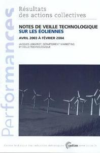 Notes de veille technologique sur les éoliennes