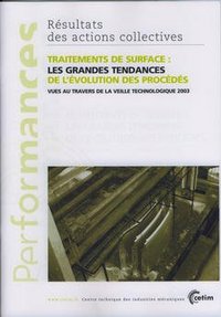 TRAITEMENTS DE SURFACE - LES GRANDES TENDANCES DE L'EVOLUTION DES PROCEDES VUES AU TRAVERS DE LA VEI