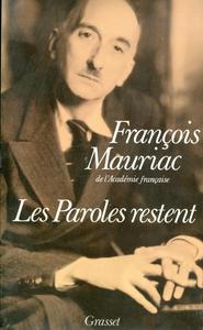 LES PAROLES RESTENT