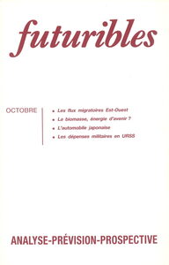 Futuribles 158, octobre 1991. Les flux migratoires Est-Ouest