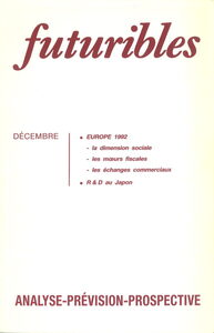 Futuribles 127, décembre 1988. Europe 1992