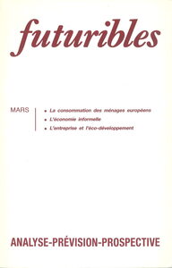 Futuribles 163, mars 1992. La consommation des ménages européens