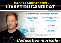 BAC 2019 - OPTION MUSIQUE -LIVRET DU CANDIDAT