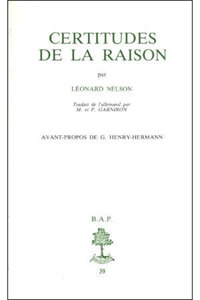 BAP N39 - CERTITUDES DE LA RAISON