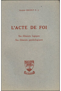 L'ACTE DE FOI