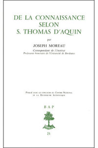 Bap n23 - De la connaissance selon Saint Thomas d'Aquin
