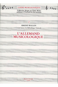 L'ALLEMAND MUSICOLOGIQUE
