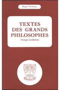 TEXTES DES GRANDS PHILOSOPHES : TEMPS MODERNES