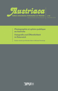 AUSTRIACA, N  83. PHOTOGRAPHIE ET SPHERE PUBLIQUE EN AUTRICHE