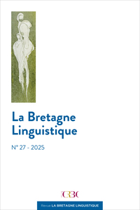 Revue La Bretagne Linguistique, n° 27