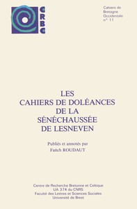 Les cahiers de doléances de la sénéchaussée de Lesneven