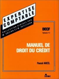 Manuel de droit du crédit DECF, épreuve n ,2