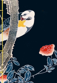 Carnet Hazan Jakuchu-oiseau blanc 16 x 23 cm (papeterie)