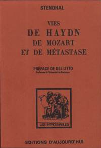 VIES DE HAYDN MOZART ET  DE METASTASE