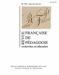 REVUE FRANCAISE DE PEDAGOGIE, N  179/2012