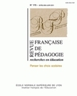 REVUE FRANCAISE DE PEDAGOGIE, N  175/2011. PENSER LES CHOIX SCOLAIRES