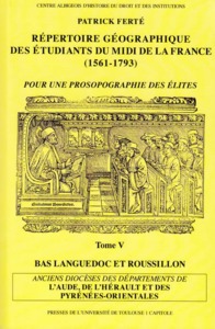 repertoire geographique des etudiants du midi de la france (1561-1793).  tome v