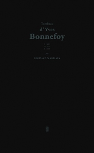 Tombeau d'Yves Bonnefoy