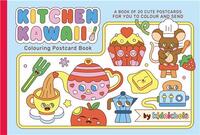 Kitchen Kawaii Colouring Postcard Book 20 cute postcards for you to colour and send /anglais