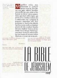 BIBLE DE JERUSALEM DE TRAVAIL