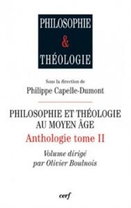 PHILOSOPHIE ET THÉOLOGIE AU MOYEN AGE