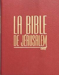 BIBLE DE JERUSALEM - CUIR BORDEAUX SOUS COFFRET