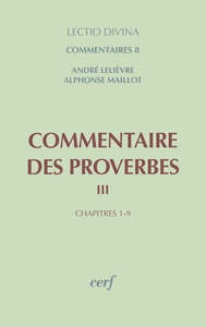 COMMENTAIRE DES PROVERBES 3